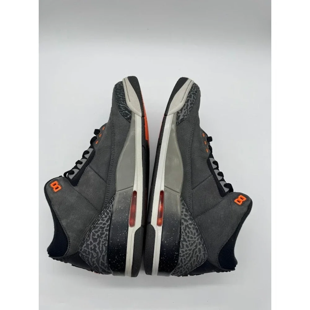 Air Jordan 3 Retro Fear Pack Night Stadium Total Orange CT8532-080 Mens Size 13